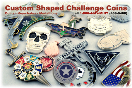 Custom Shaped Challenge Coins